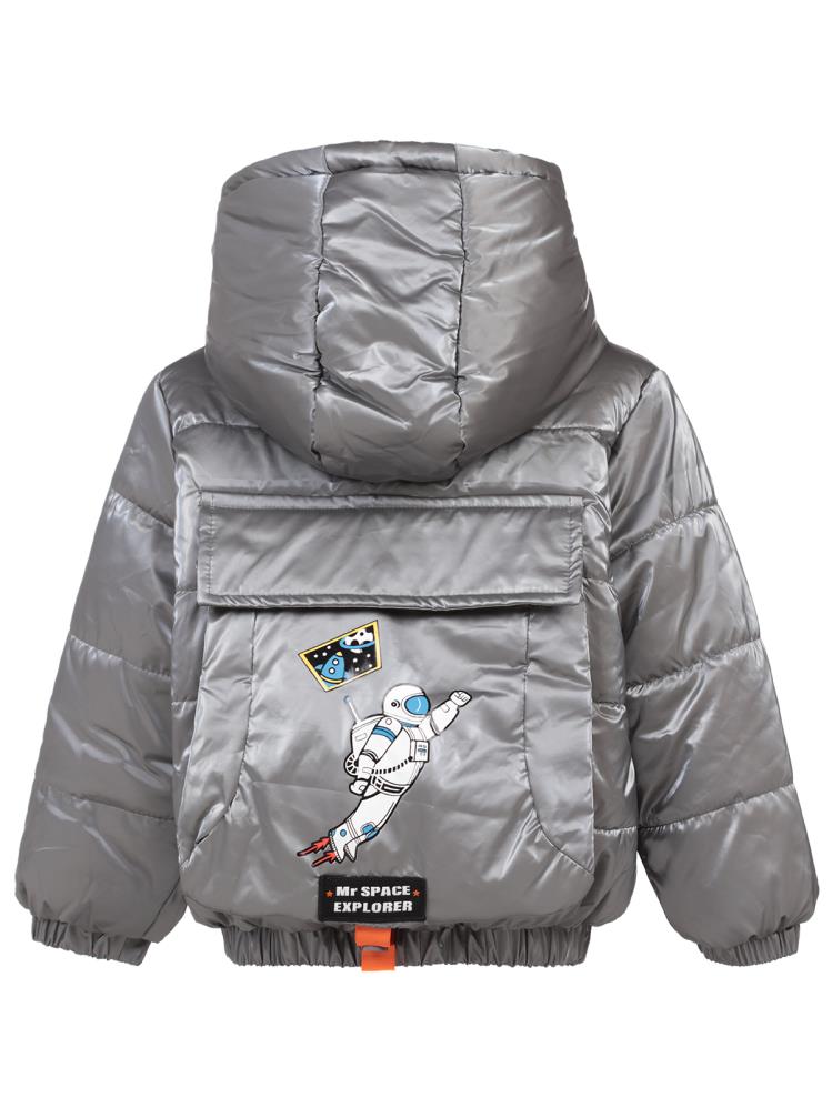 Civil Boys Astronot Baskılı 2-5 Yaş Mont - Gri