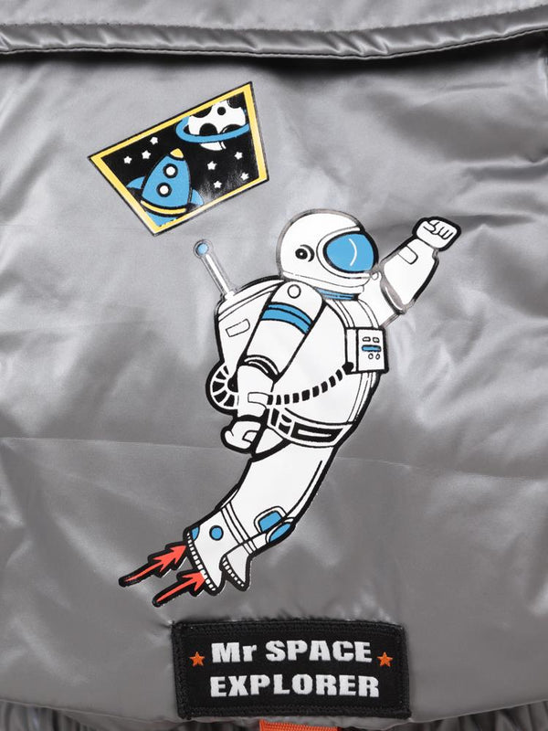 Civil Boys Astronot Baskılı 2-5 Yaş Mont - Gri