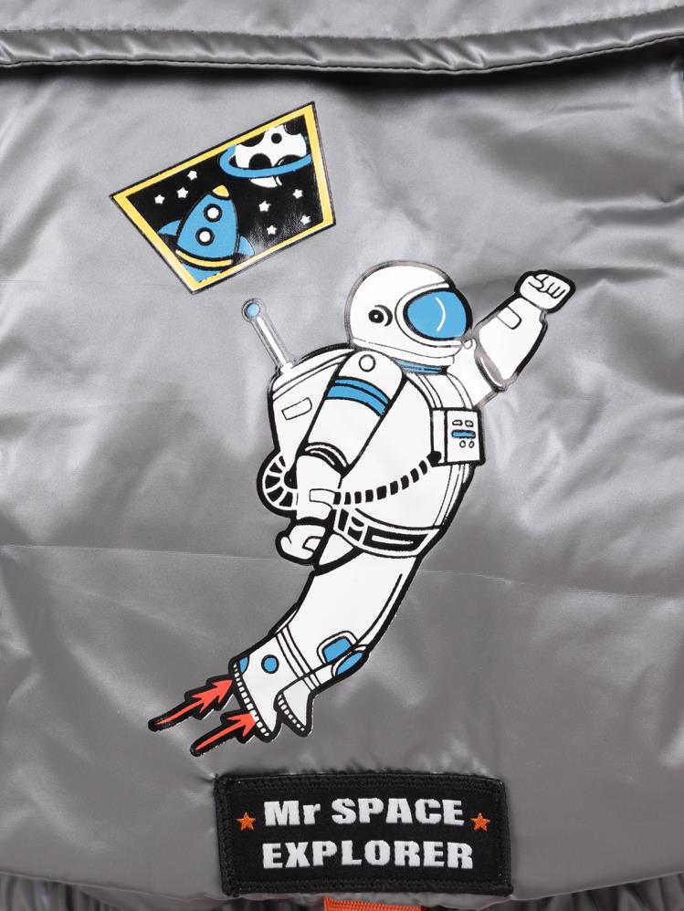 Civil Boys Astronot Baskılı 2-5 Yaş Mont - Gri