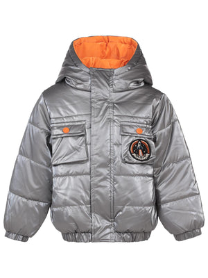 Civil Boys Astronot Baskılı 2-5 Yaş Mont - Gri