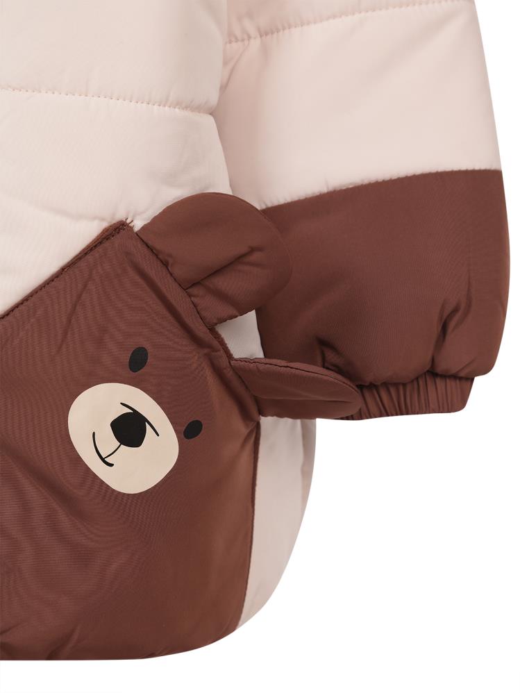 Civil Boys Ayıcık Baskılı 2-5 Yaş Mont - Kahve