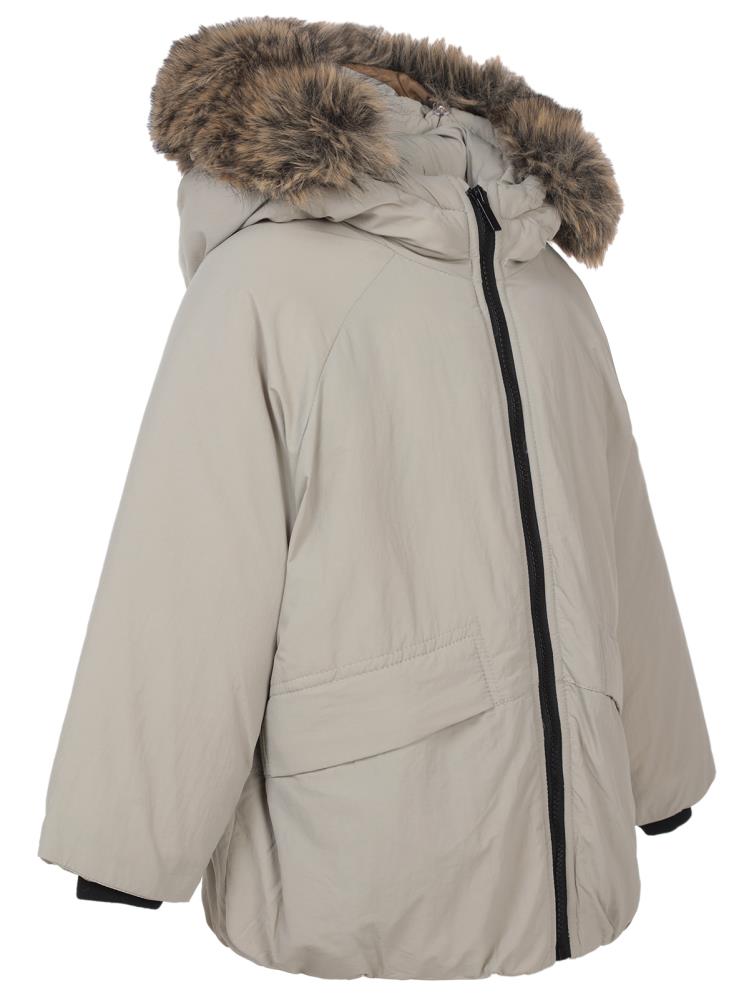 Civil Boys Kürk Kapşonlu 2-5 Yaş Mont - Bej