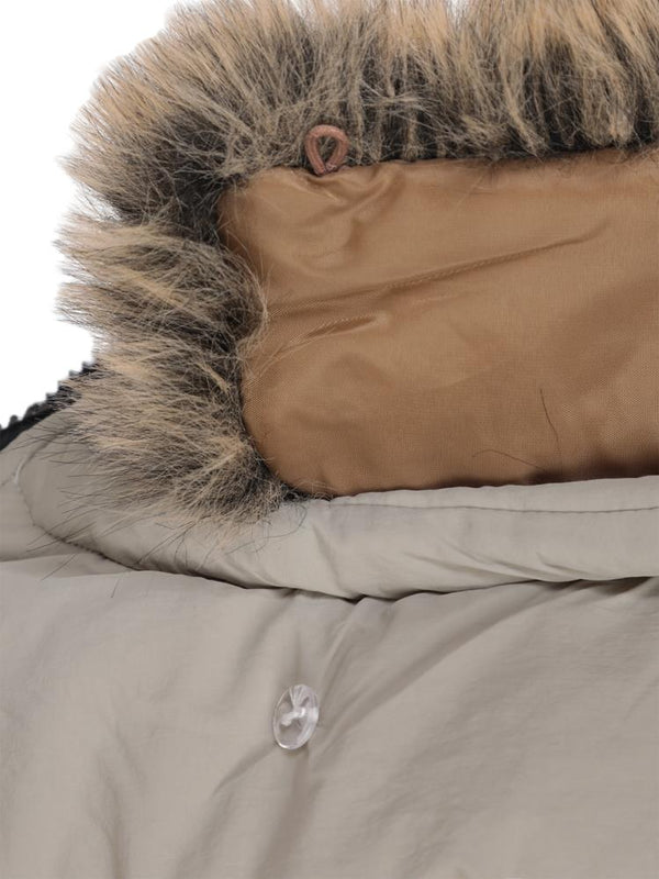 Civil Boys Kürk Kapşonlu 2-5 Yaş Mont - Bej