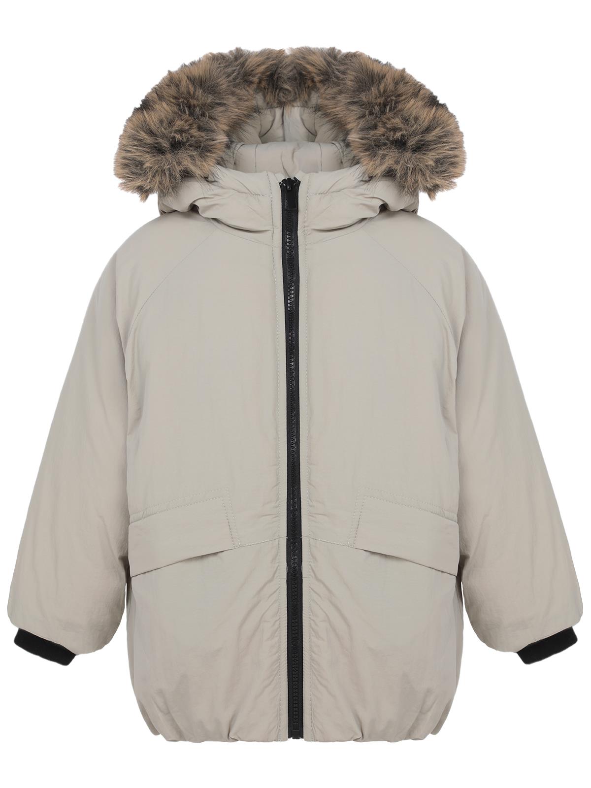 Civil Boys Kürk Kapşonlu 2-5 Yaş Mont - Bej