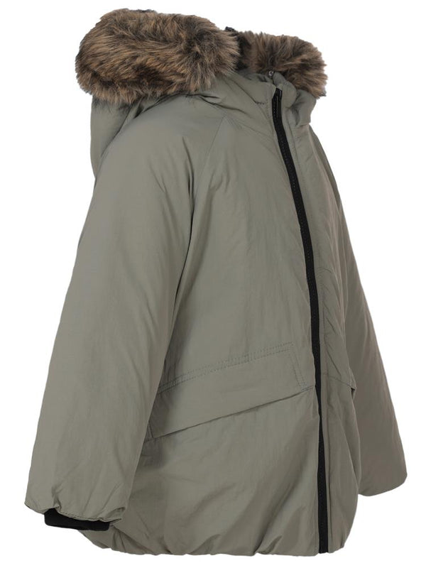 Civil Boys Kürk Kapşonlu 2-5 Yaş Mont - Haki