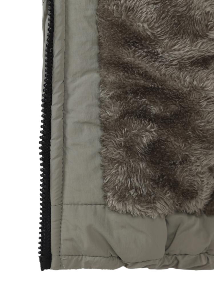 Civil Boys Kürk Kapşonlu 2-5 Yaş Mont - Haki