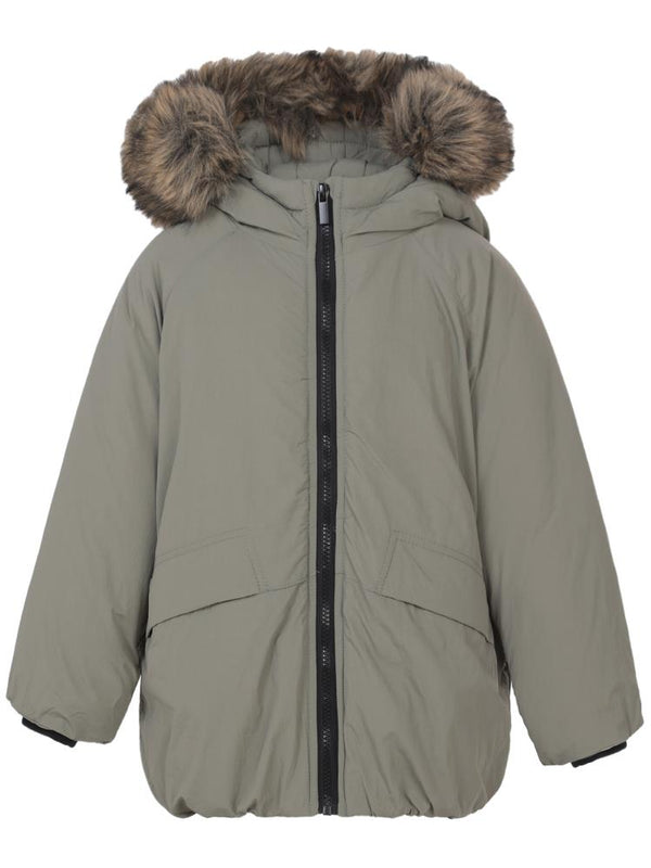 Civil Boys Kürk Kapşonlu 2-5 Yaş Mont - Haki