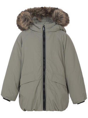 Civil Boys Kürk Kapşonlu 2-5 Yaş Mont - Haki