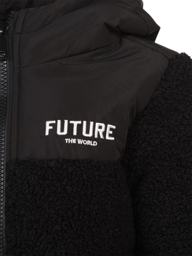 Civil Boys Future Baskılı Kapşonlu 2-5 Yaş Mont - Siyah