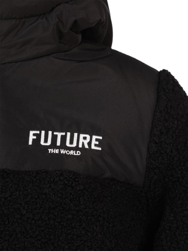 Civil Boys Future Baskılı Kapşonlu 10-13 Yaş Mont - Siyah