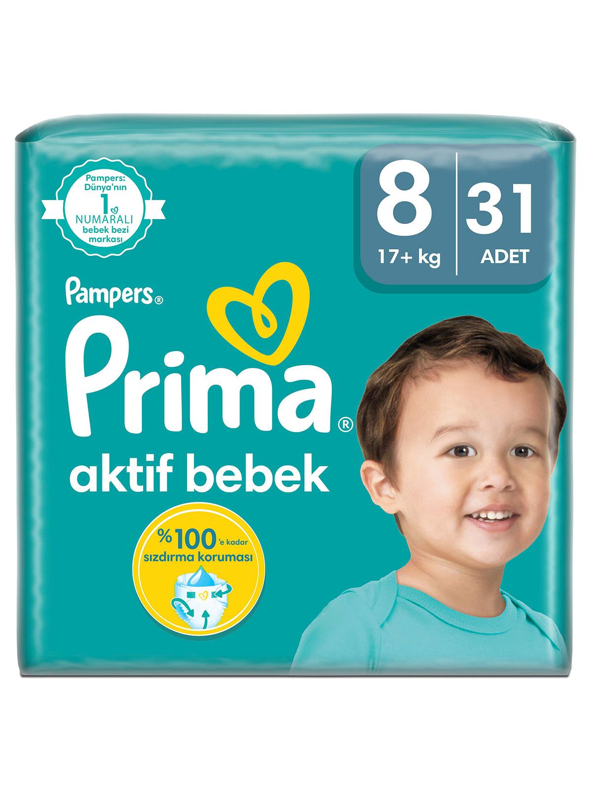 Prima Bebek Bezi Aktif Bebek 8 Beden 31 Adet