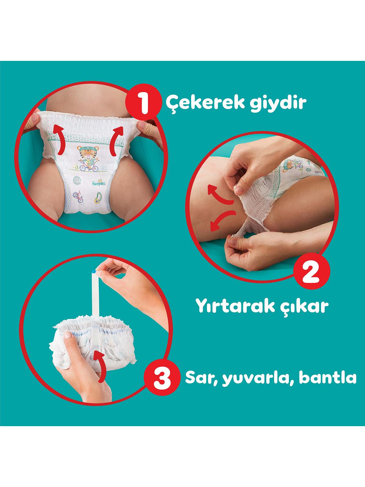 Prima Bebek Bezi Külot Bez Fırsat Paketi Maxi 4 Beden 62'li