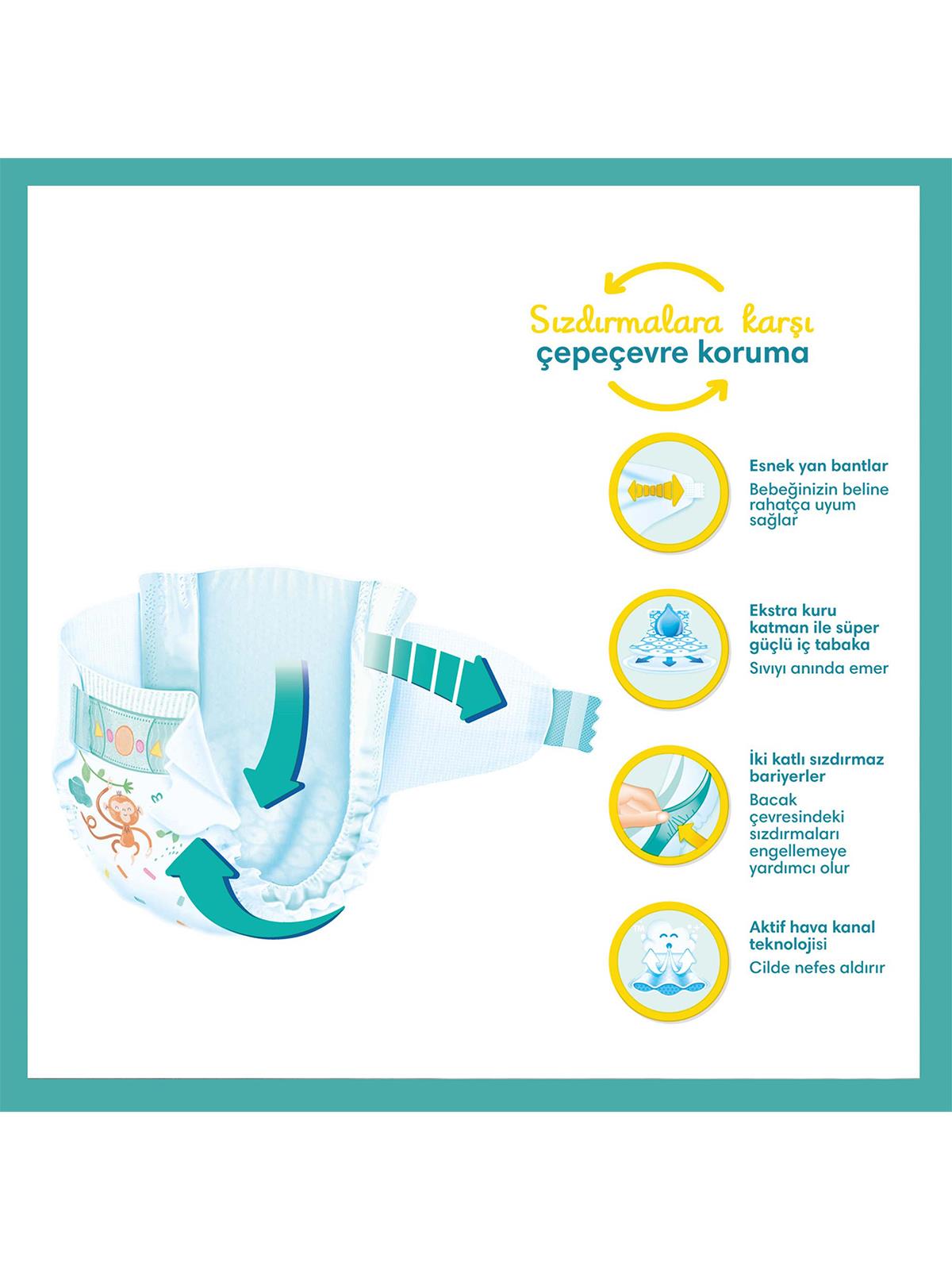 Prima Bebek Bezi Aktif Bebek 4 Beden Maxi 54 Adet