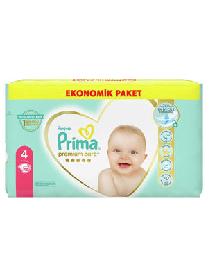Prima Premium Care 4 Beden Bebek Bezi Maxi Ekonomik Paket 46 Adet