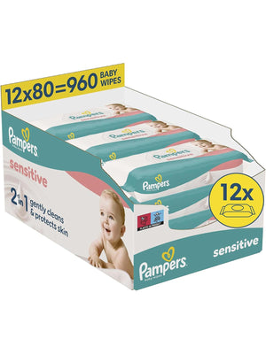 Prima Pampers Sensitive Bebek Islak Havlu 12x80 Adet 960 Yaprak
