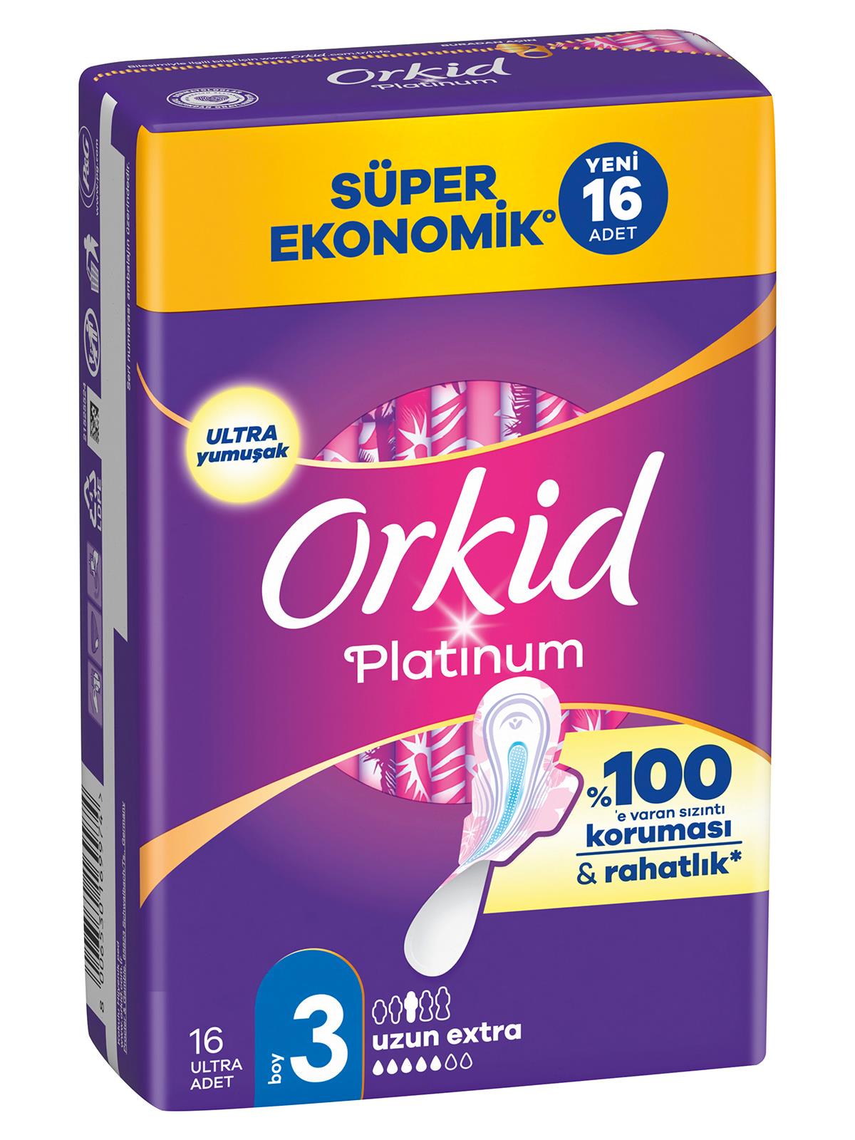 Orkid Platinum Dörtlü Paket Uzun Ekstra 16 Adet