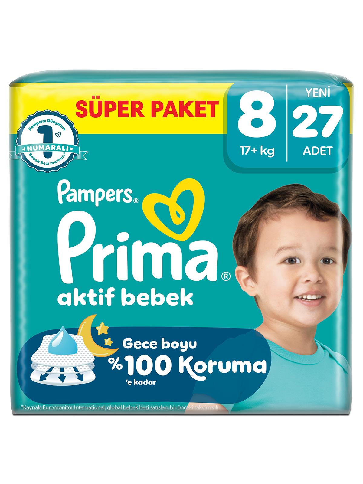 Prıma Bebek Bezi  Ab 8 Beden Super Paket 27 Adet