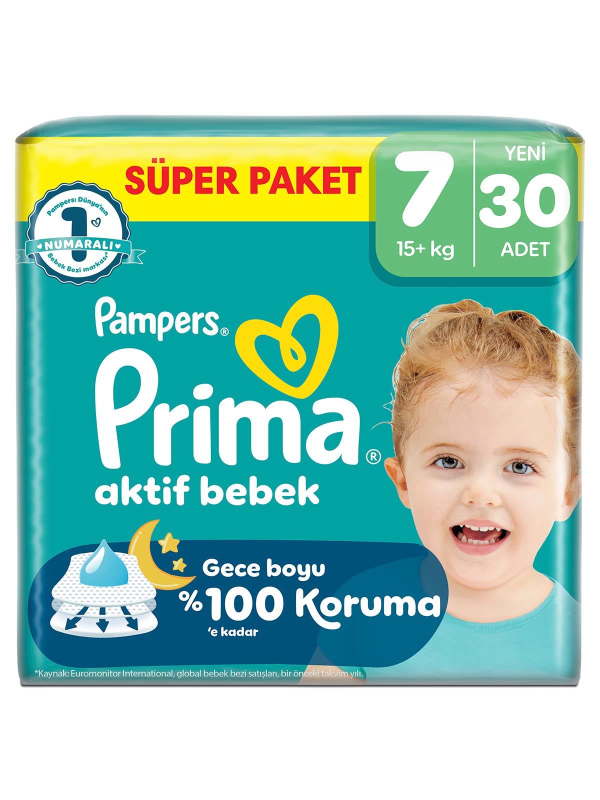 Prıma Bebek Bezi  Ab 7 Beden  Super Paket 30 Adet