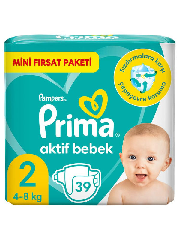 Prima Bebek Bezi Aktif Bebek 2 Beden Mini 39 Adet