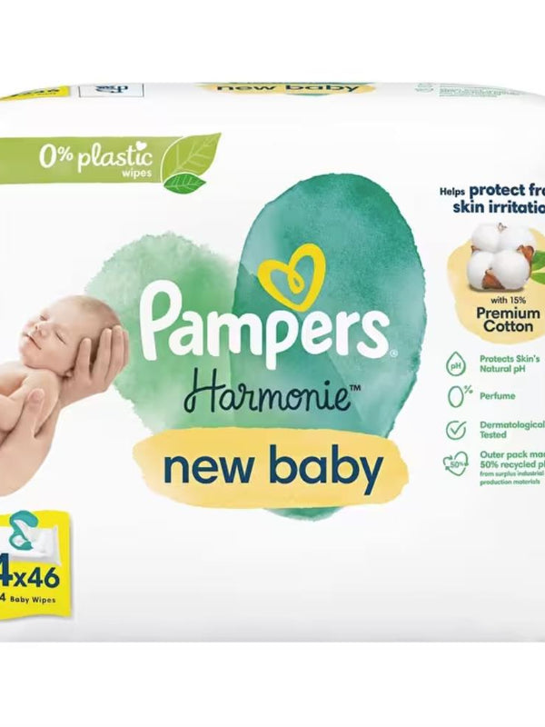 Prima Pampers Harmonie Yenidoğan Islak Mendil 4x46 Adet