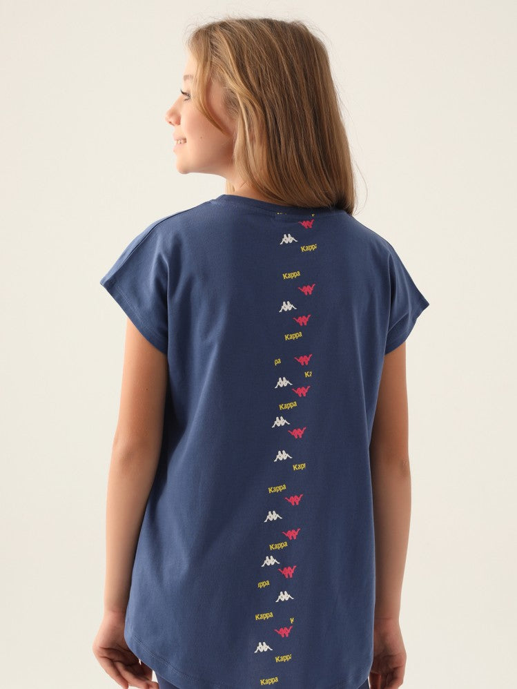 Kappa Kız Çocuk 5-15 Yaş Tişört - Mavi