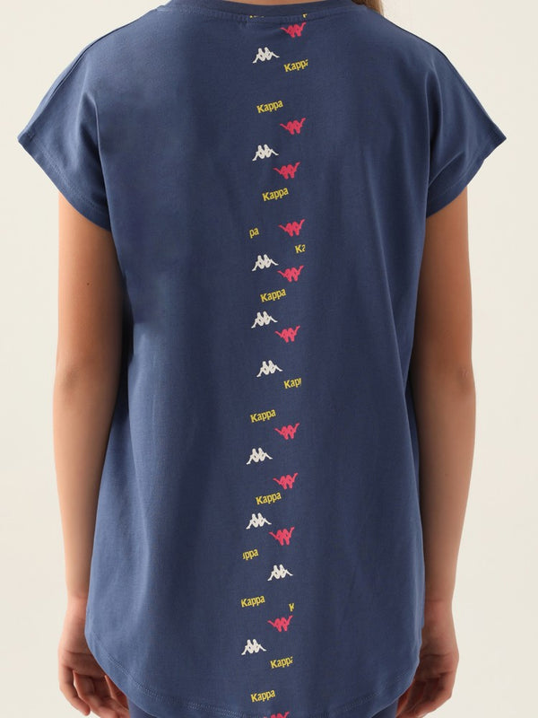 Kappa Kız Çocuk 5-15 Yaş Tişört - Mavi