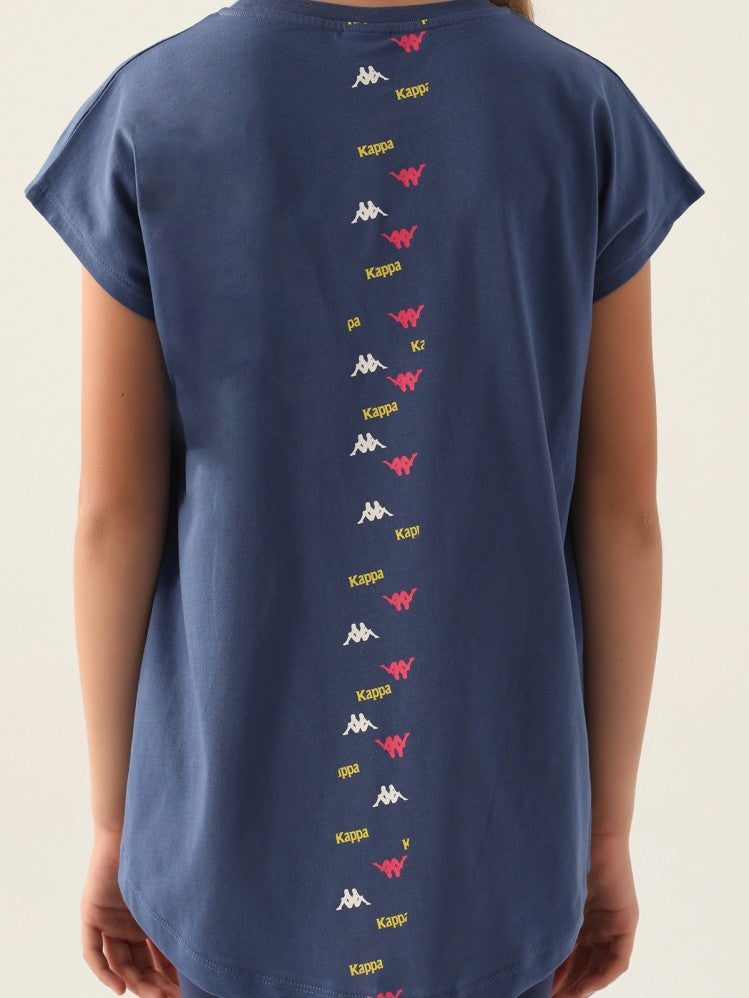 Kappa Kız Çocuk 5-15 Yaş Tişört - Mavi