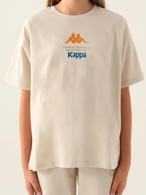 Kappa Kız Çocuk 5-15 Yaş Tişört - Bej