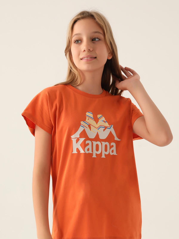 Kappa Kız Çocuk 5-15 Yaş Tişört - Hardal