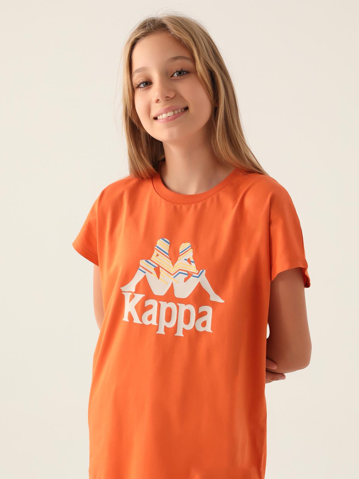 Kappa Kız Çocuk 5-15 Yaş Tişört - Hardal