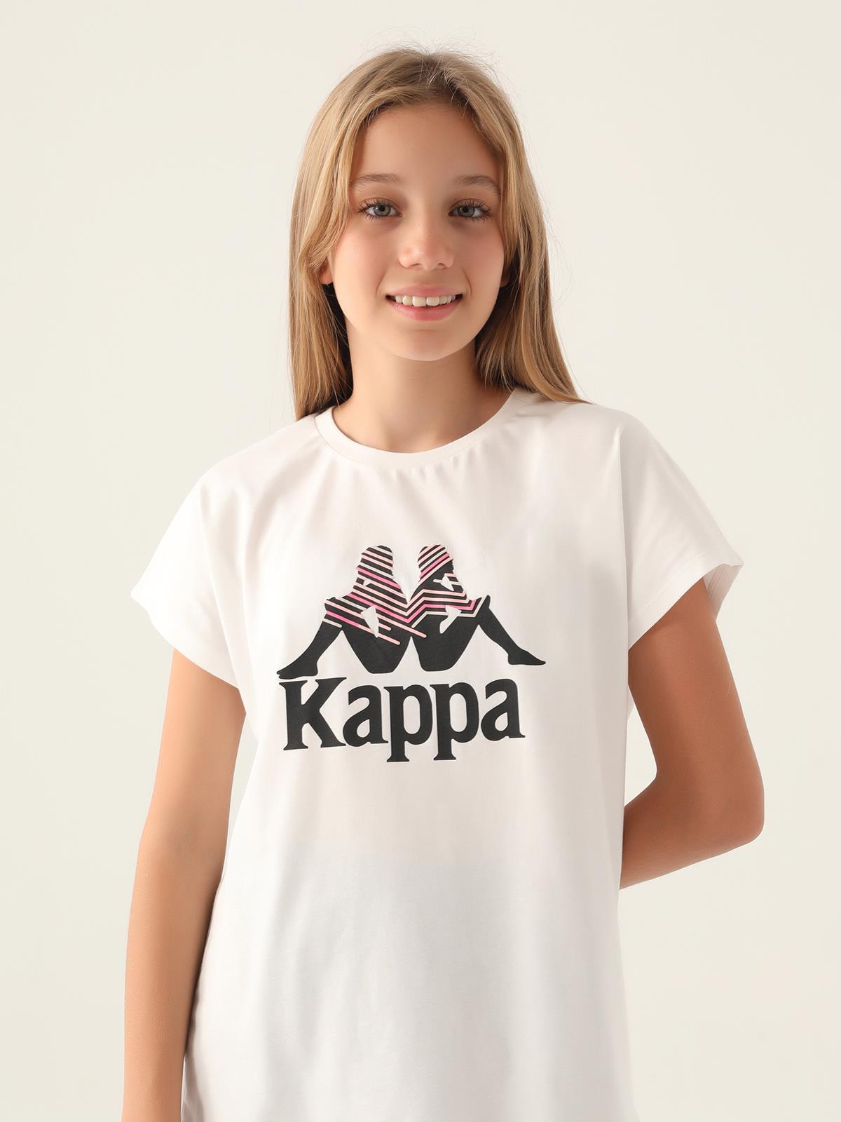 Kappa Kız Çocuk 5-15 Yaş Tişört - Bej