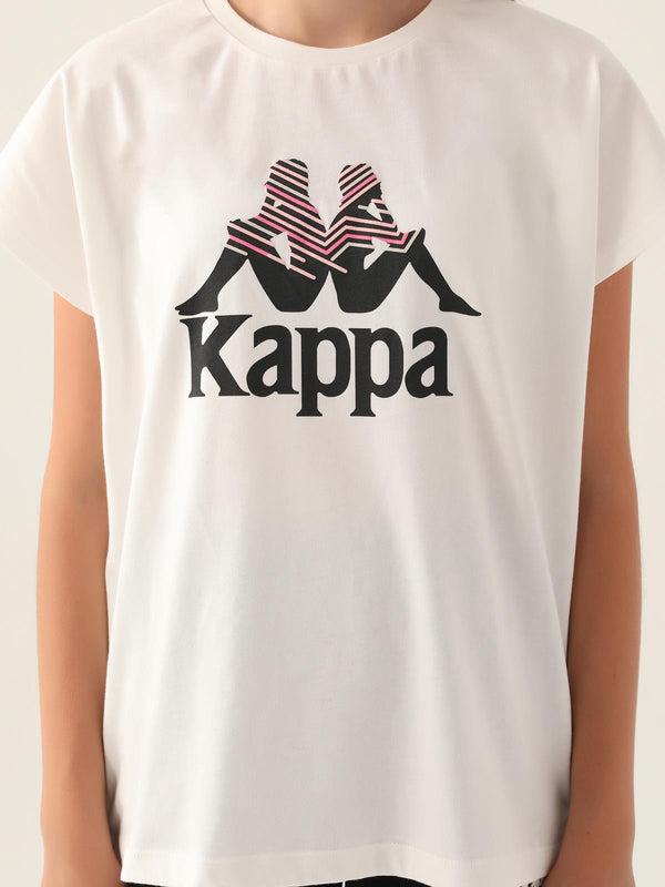 Kappa Kız Çocuk 5-15 Yaş Tişört - Bej