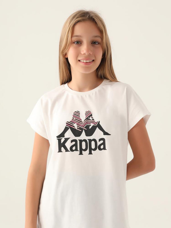 Kappa Kız Çocuk 5-15 Yaş Tişört - Bej