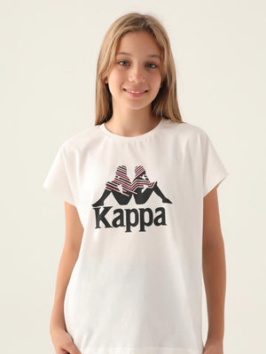 Kappa Kız Çocuk 5-15 Yaş Tişört - Bej
