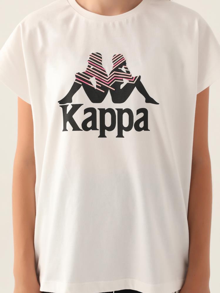 Kappa Kız Çocuk 5-15 Yaş Tişört - Bej