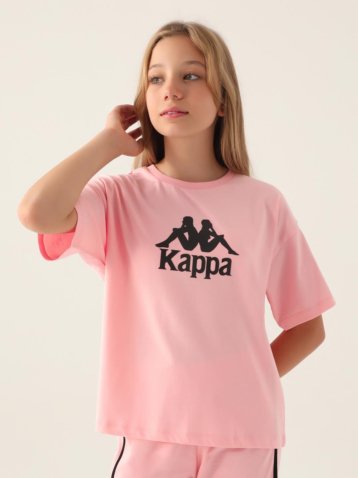 Kappa Kız Çocuk 5-15 Yaş Tişört - Pudra