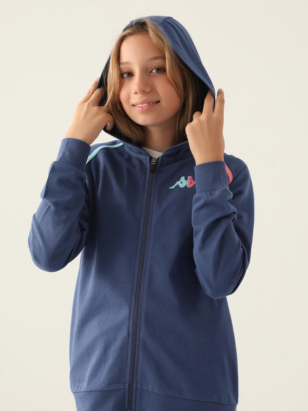 Kappa Kız Çocuk Fullzıp 5-15 Yaş Sweatshirt - Mavi