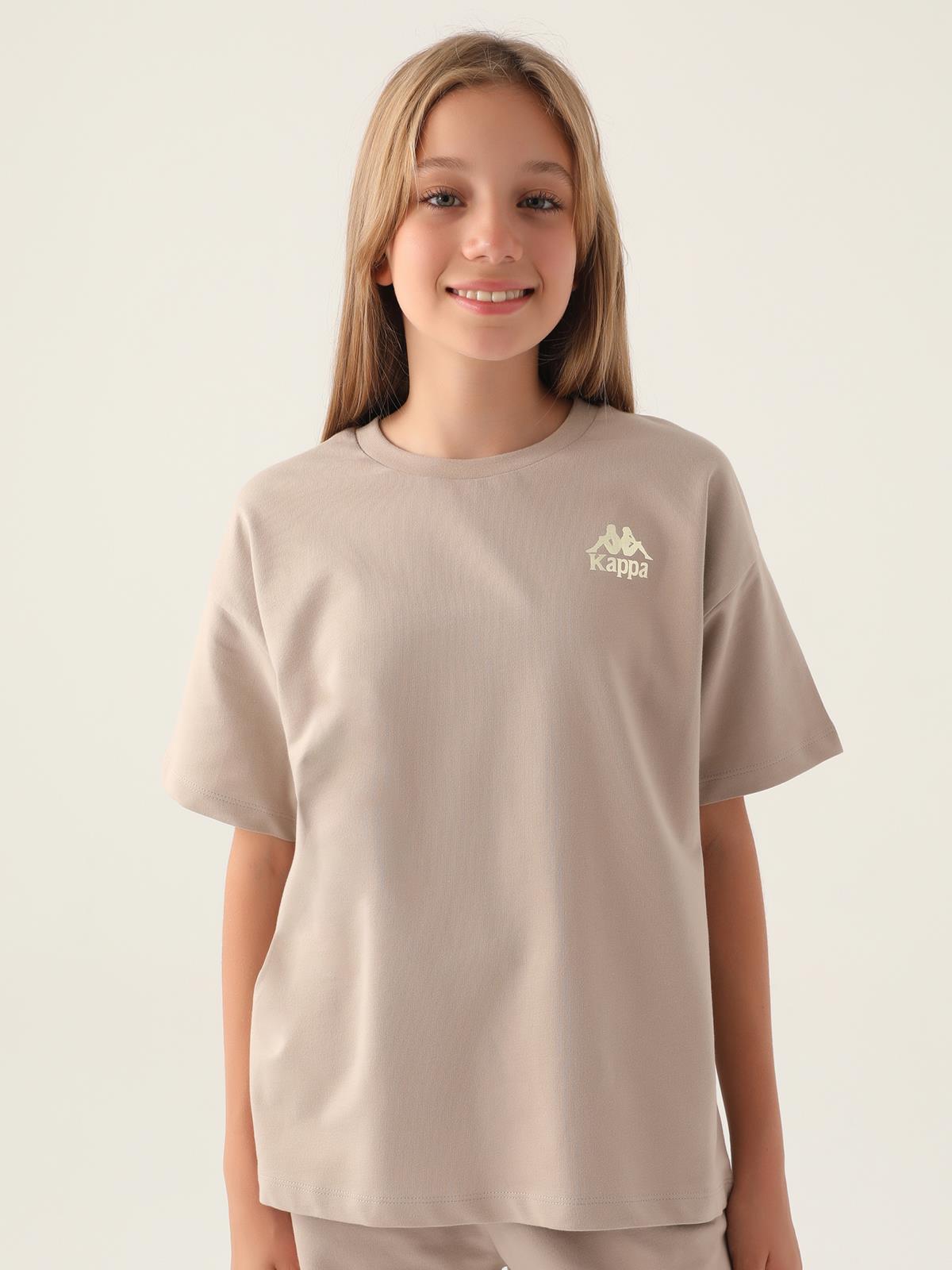 Kappa Kız Çocuk 5-15 Yaş Tişört - Bej
