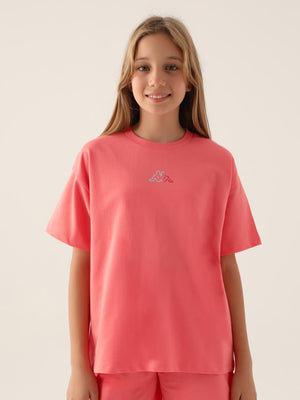 Kappa Kız Çocuk 5-15 Yaş Tişört - Pembe