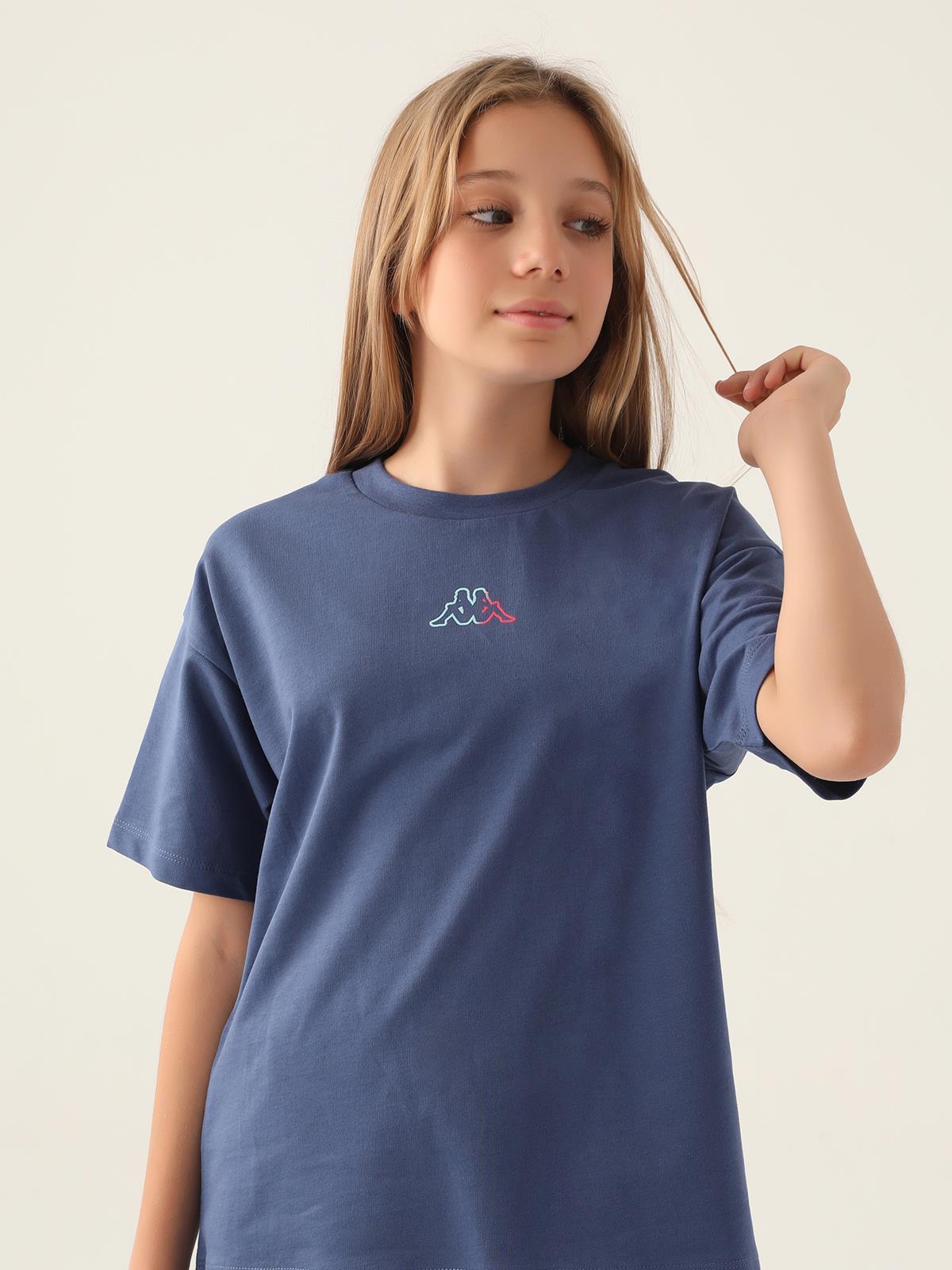Kappa Kız Çocuk 5-15 Yaş Tişört - Mavi