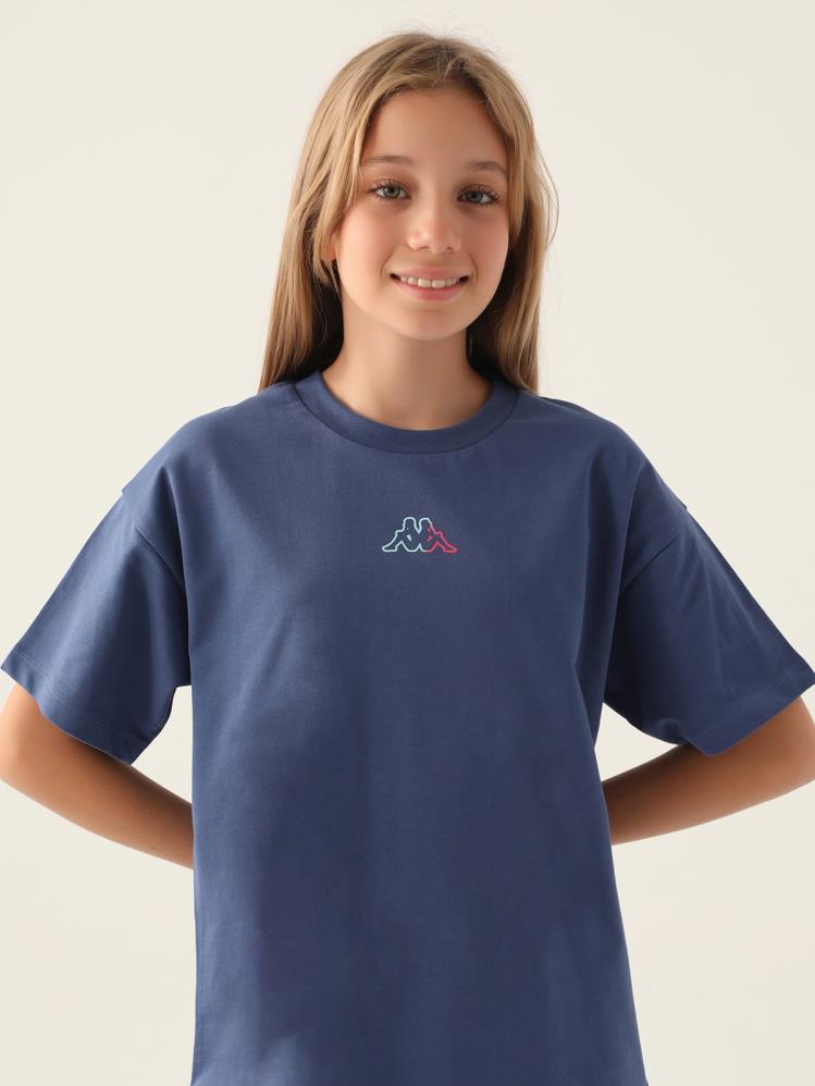 Kappa Kız Çocuk 5-15 Yaş Tişört - Mavi