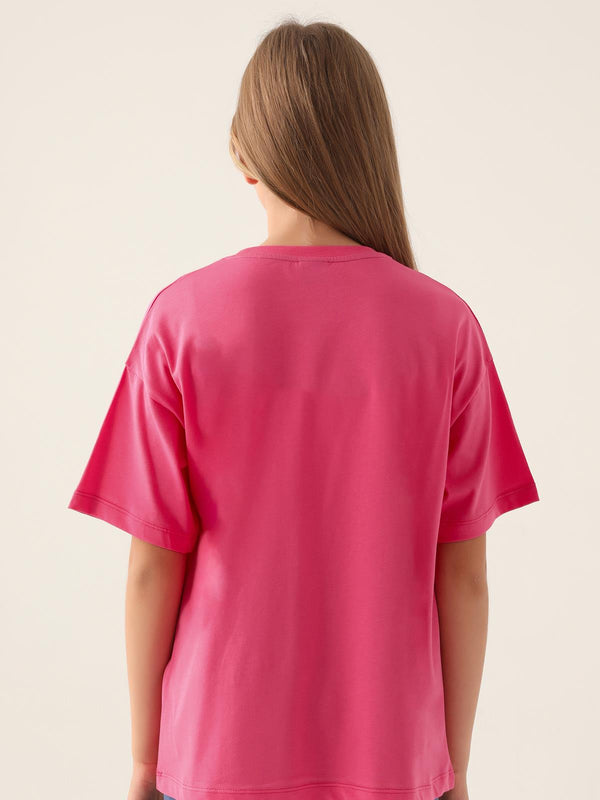 Kappa Kız Çocuk 5-15 Yaş Tişört - Fusya