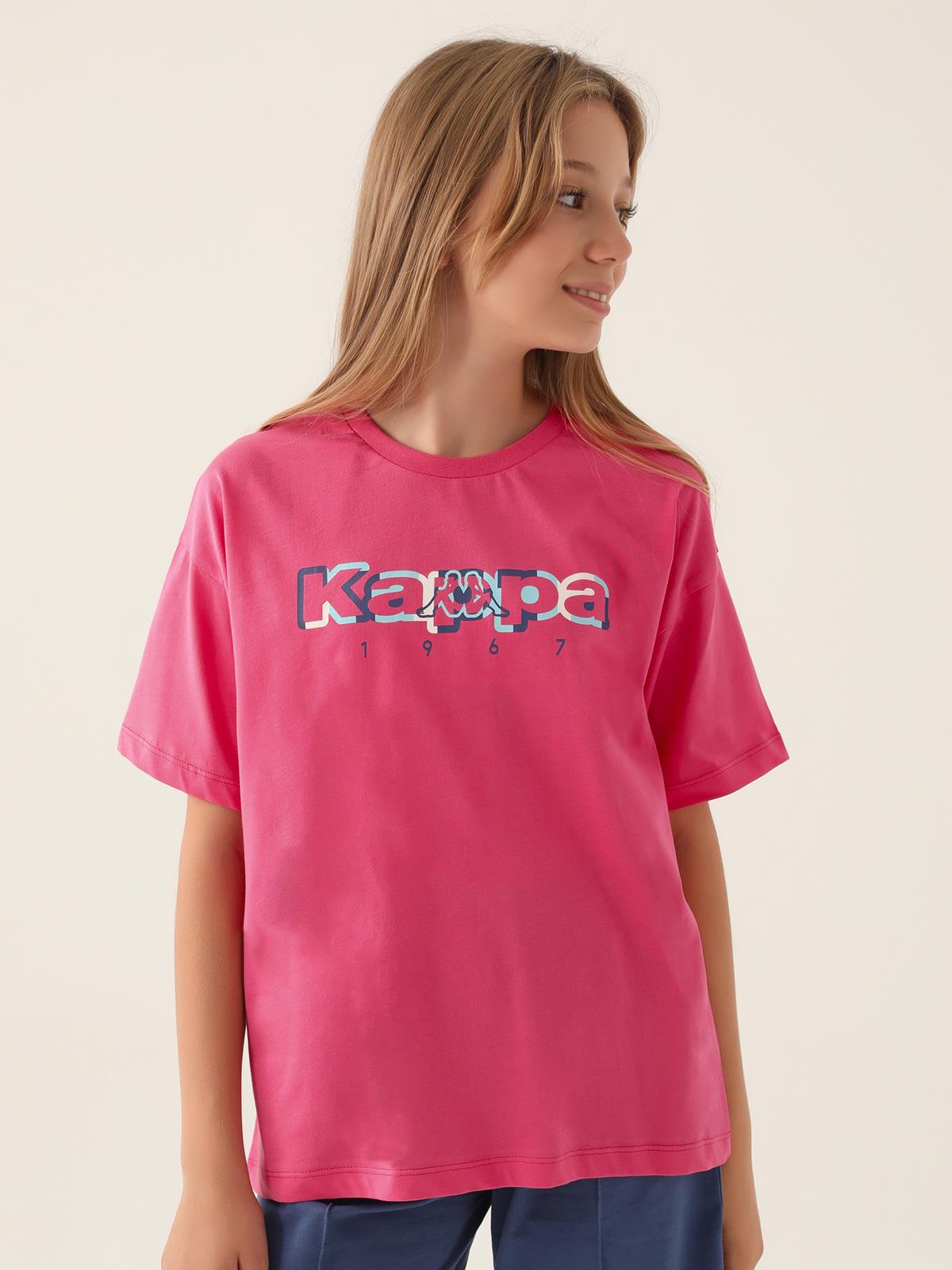Kappa Kız Çocuk 5-15 Yaş Tişört - Fusya