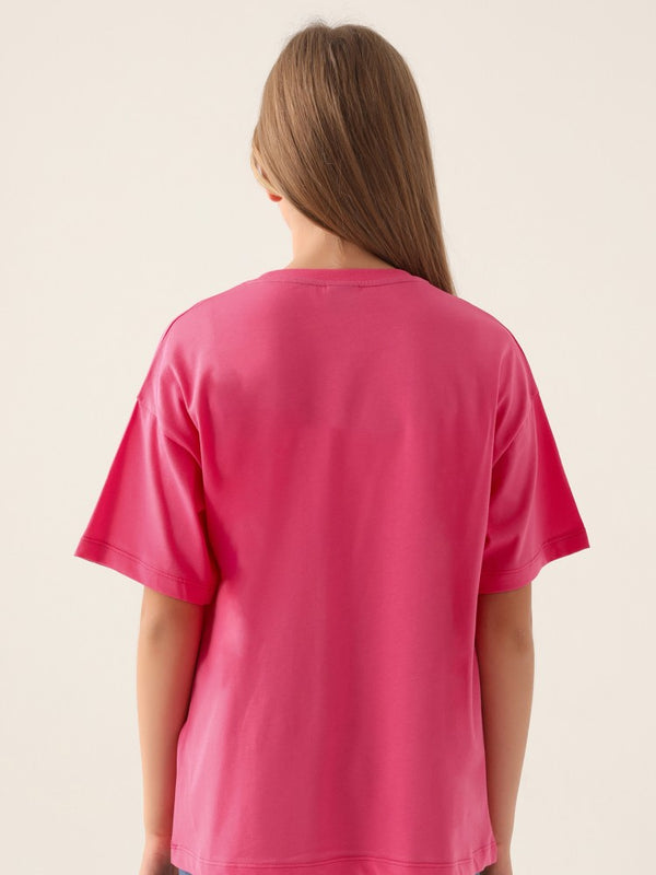Kappa Kız Çocuk 5-15 Yaş Tişört - Fusya