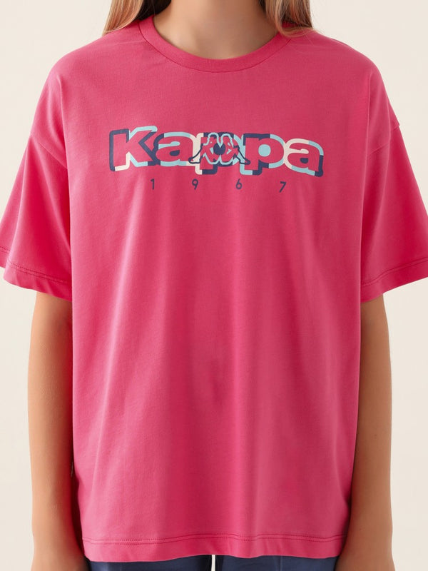 Kappa Kız Çocuk 5-15 Yaş Tişört - Fusya