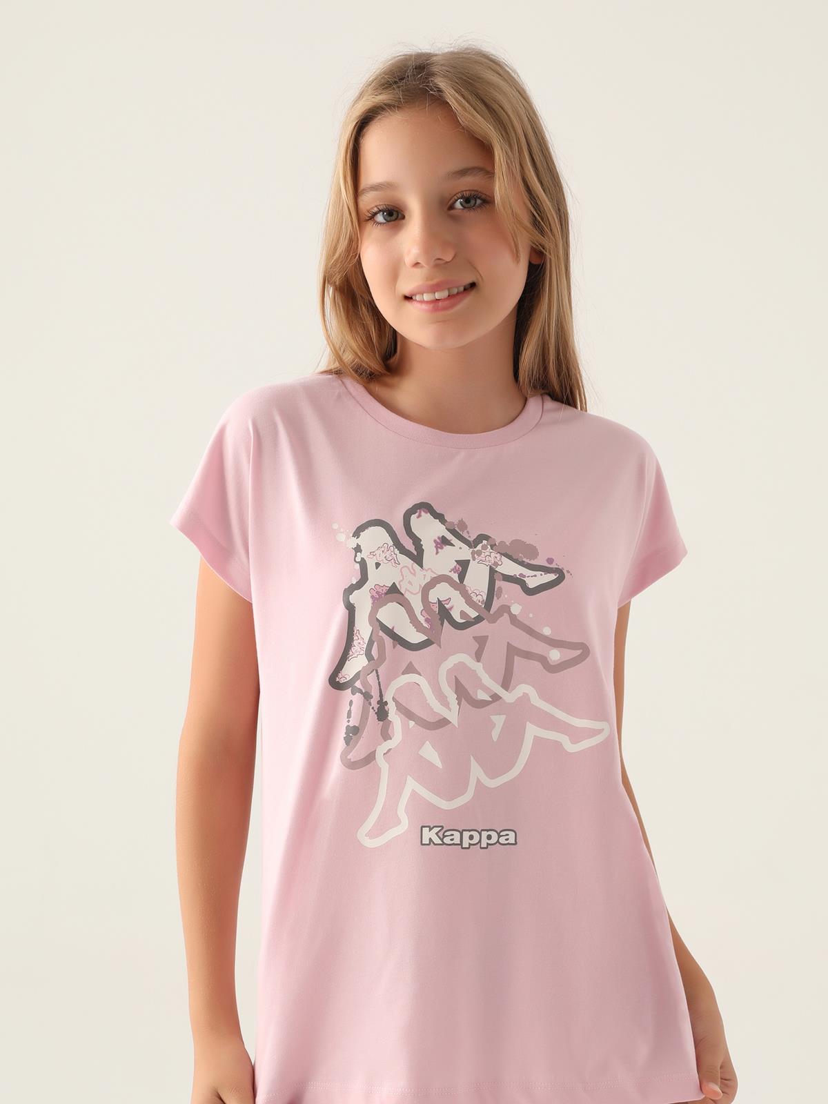 Kappa Kız Çocuk 5-15 Yaş Tişört - Pembe