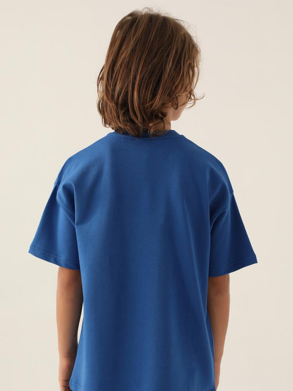 Kappa Erkek Çocuk 5-15 Yaş Tişört - Mavi