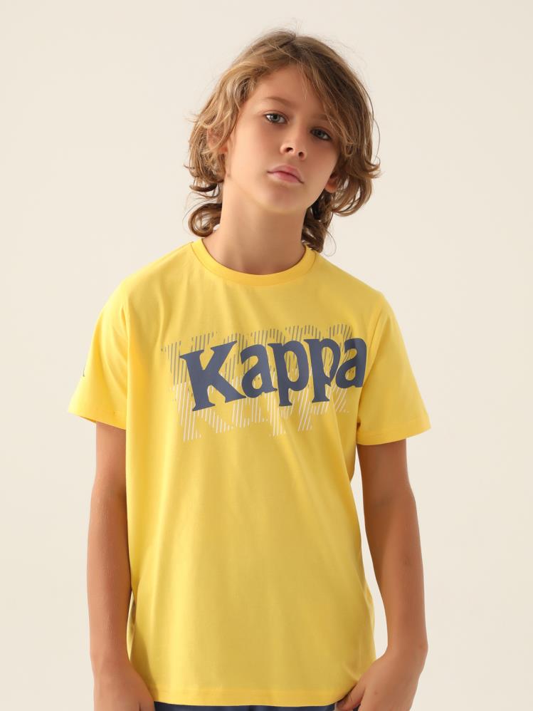 Kappa Erkek Çocuk 5-15 Yaş Tişört - Sarı