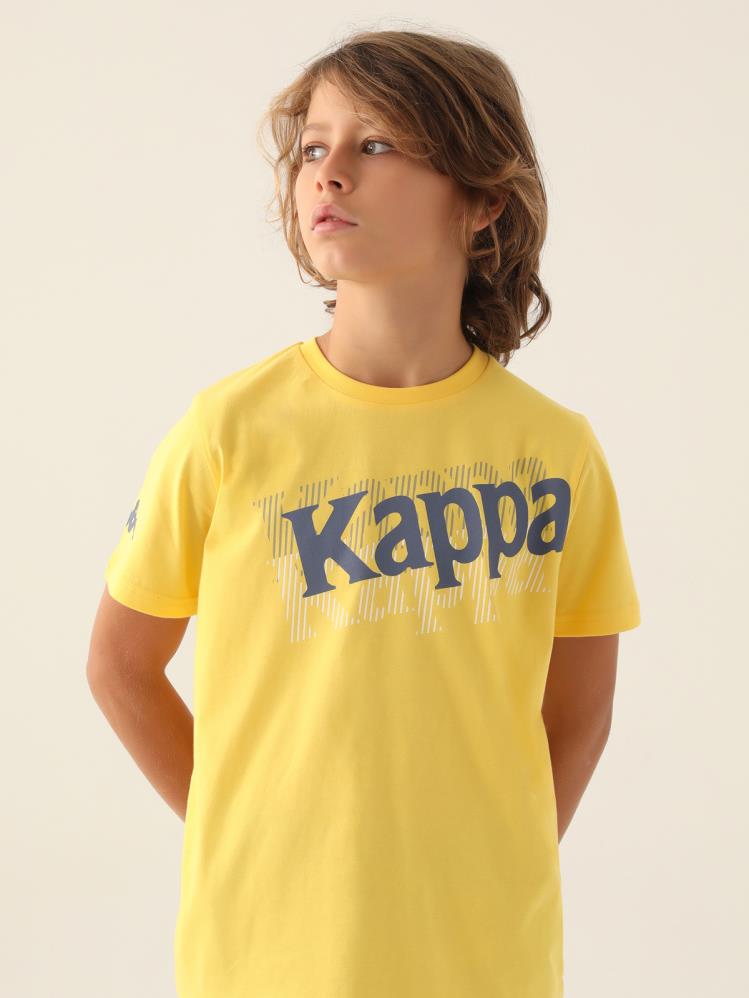 Kappa Erkek Çocuk 5-15 Yaş Tişört - Sarı