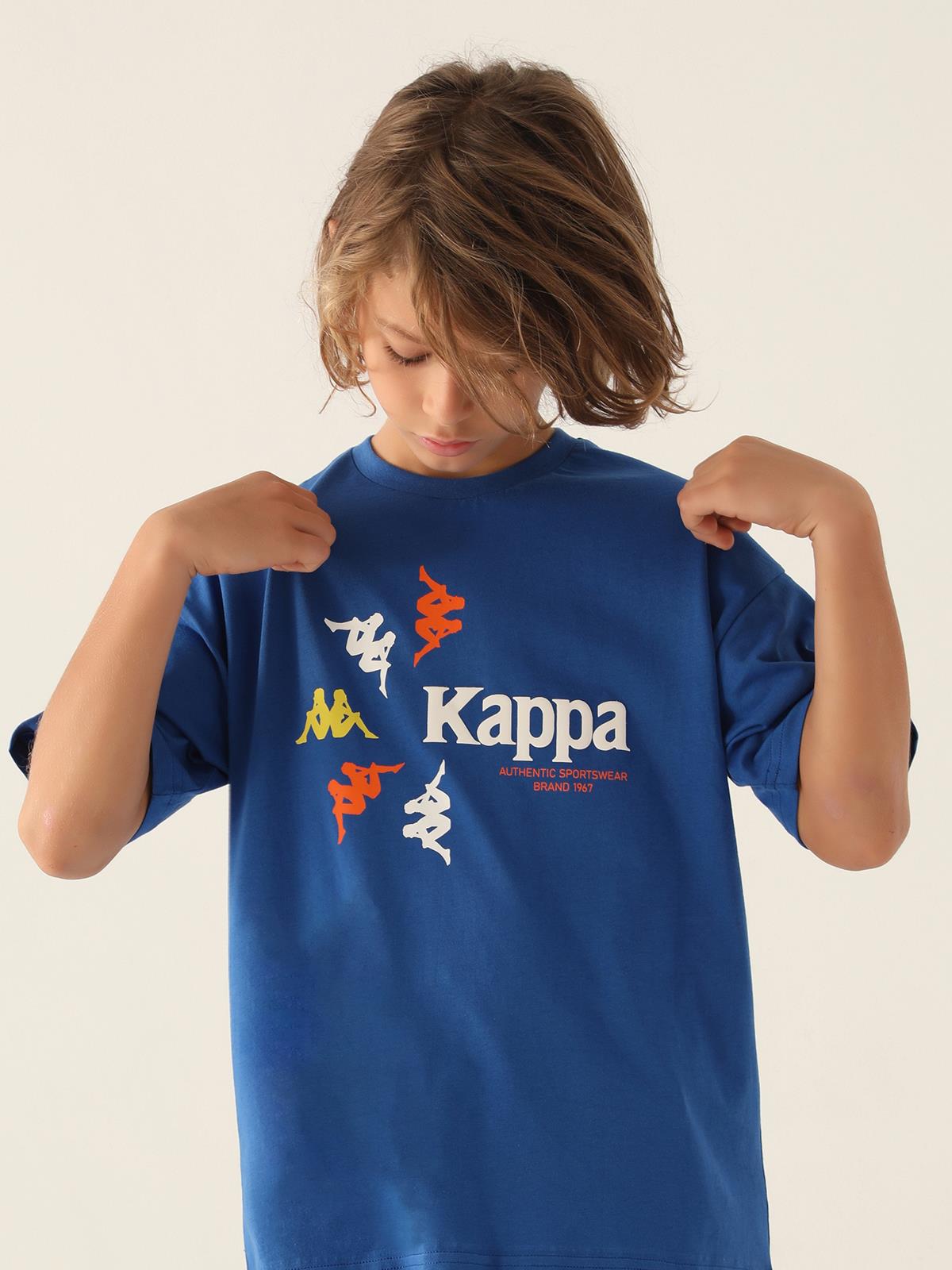 Kappa Erkek Çocuk 5-15 Yaş Tişört - Mavi
